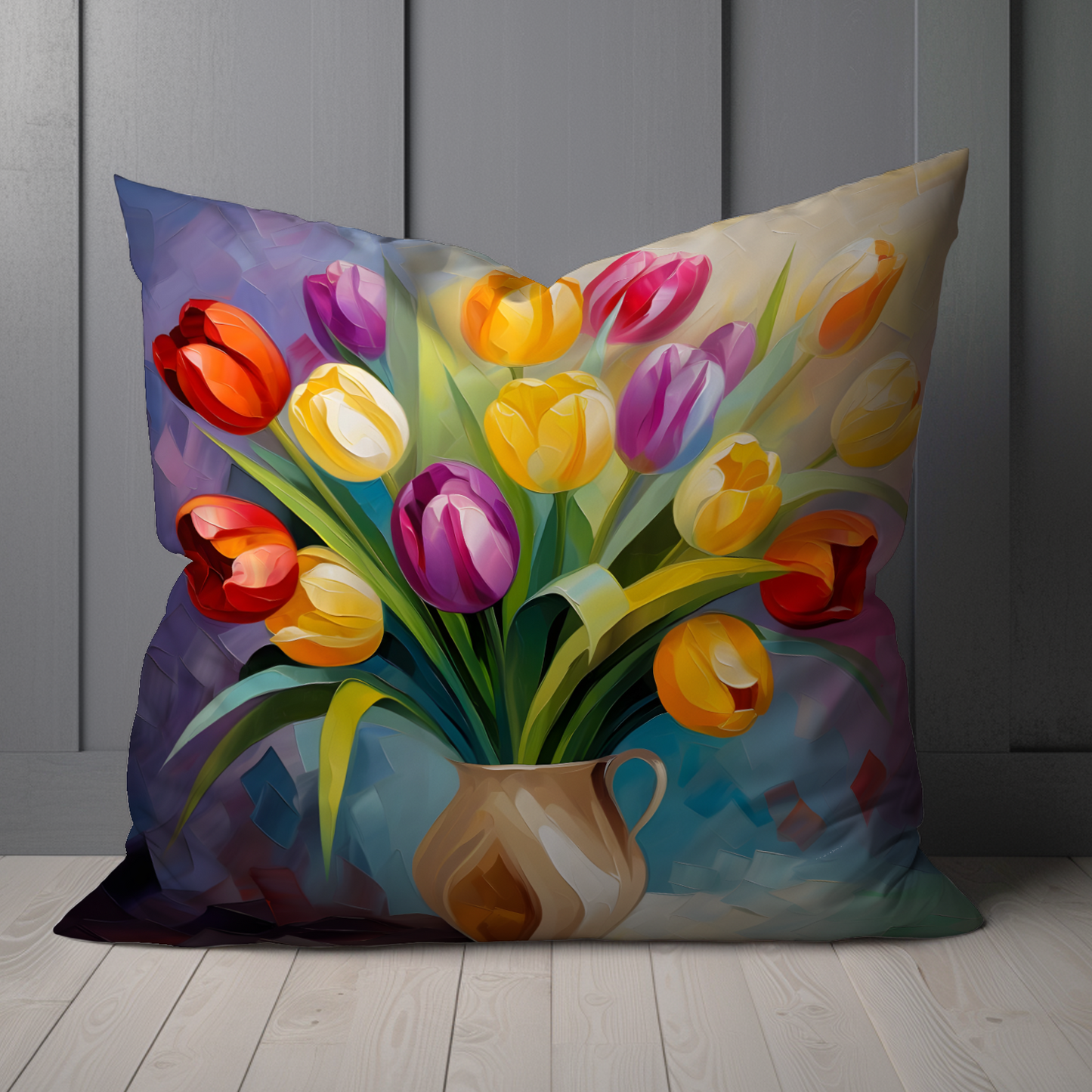 Kaleidoscope of Elegance Hand Made Poly Linen Cushions