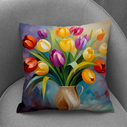 Kaleidoscope of Elegance Hand Made Poly Linen Cushions