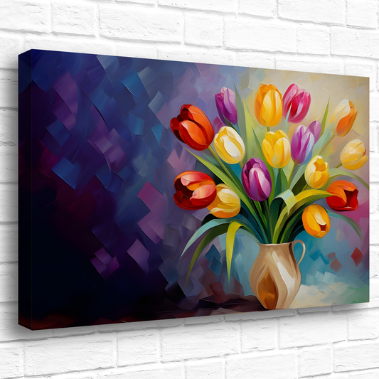 Kaleidoscope of Elegance Deluxe Box Landscape Canvas Print