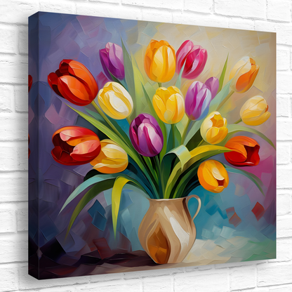 Kaleidoscope of Elegance Deluxe Box Square Canvas Print