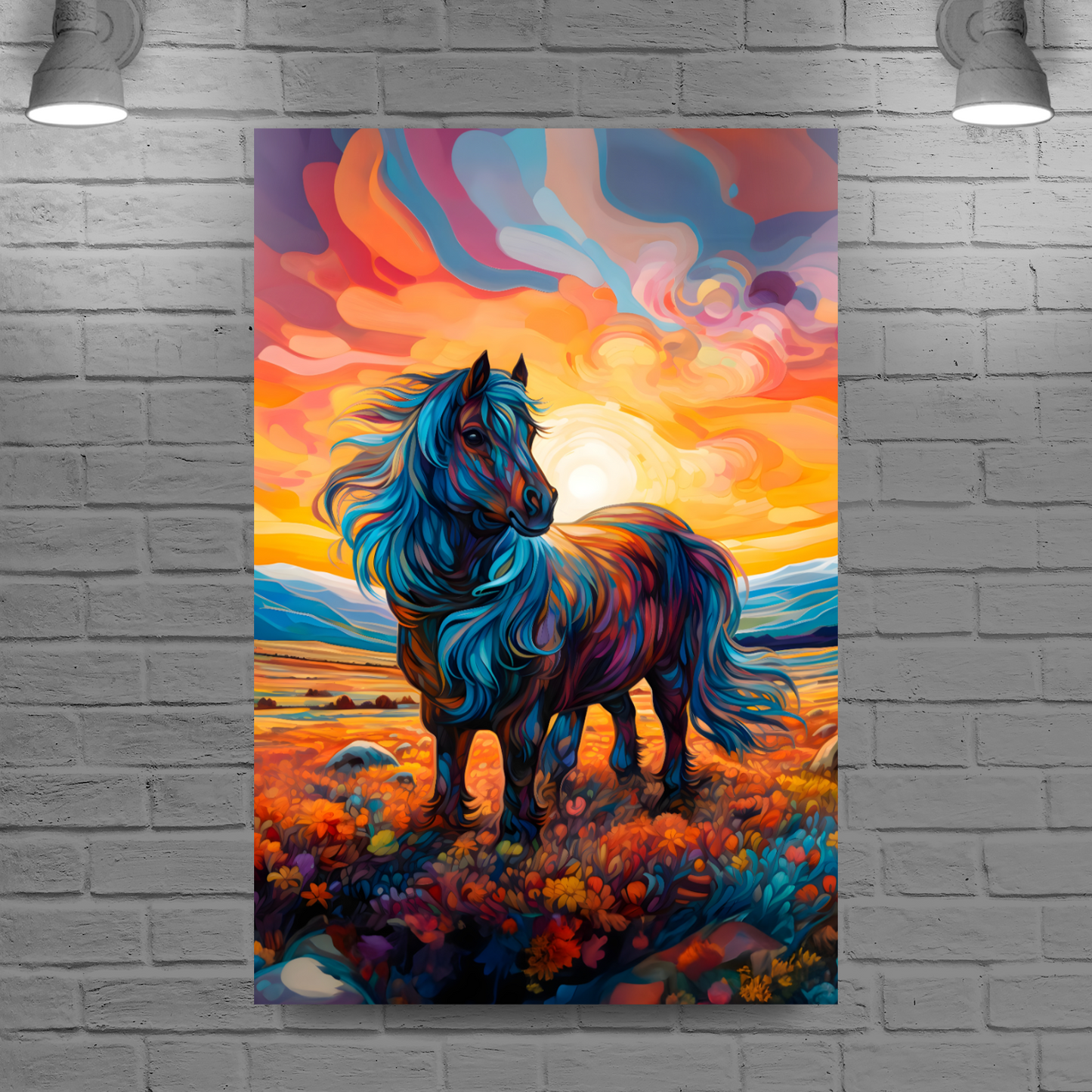 Shetland Pony Deluxe Box Portrait Canvas Print