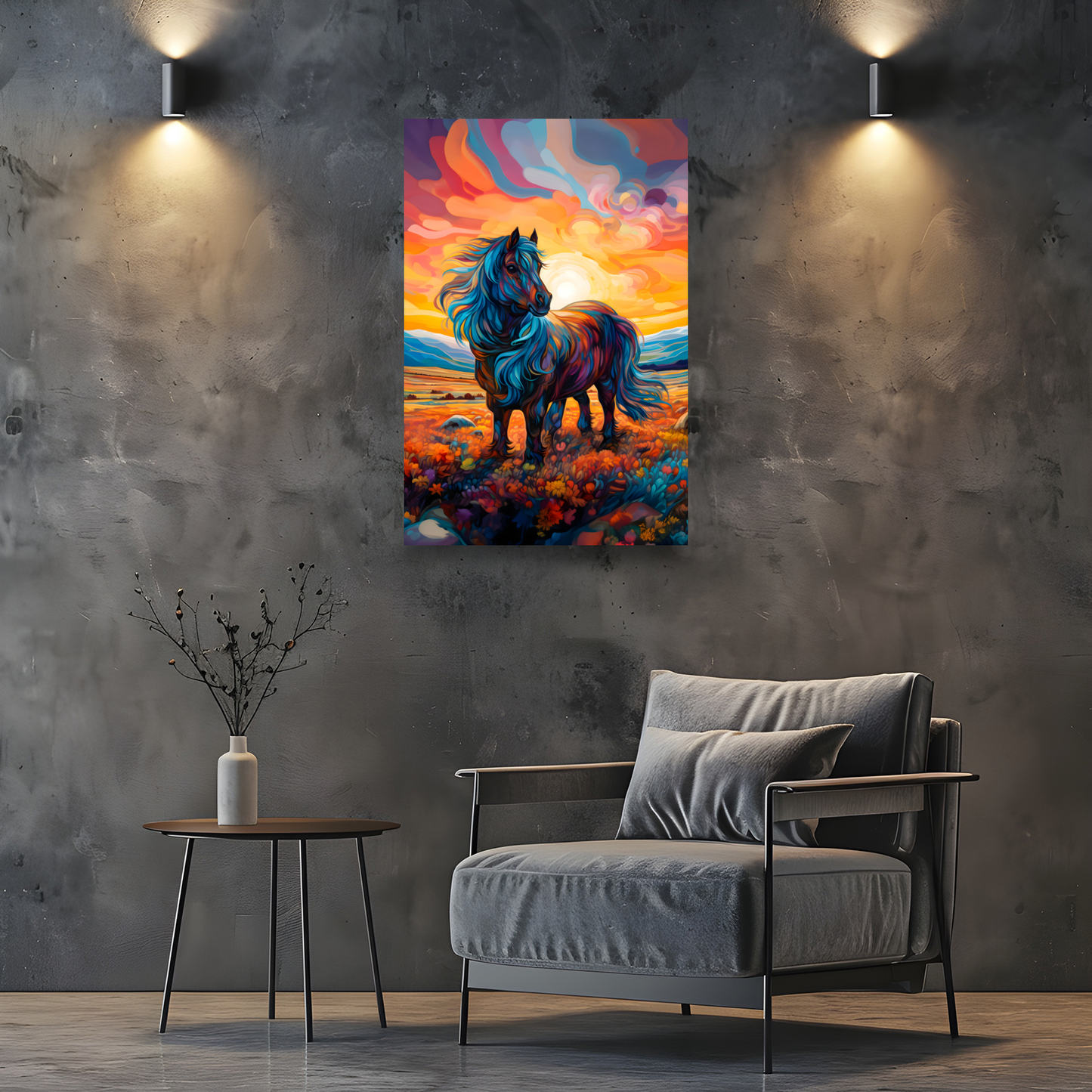 Shetland Pony Deluxe Box Portrait Canvas Print