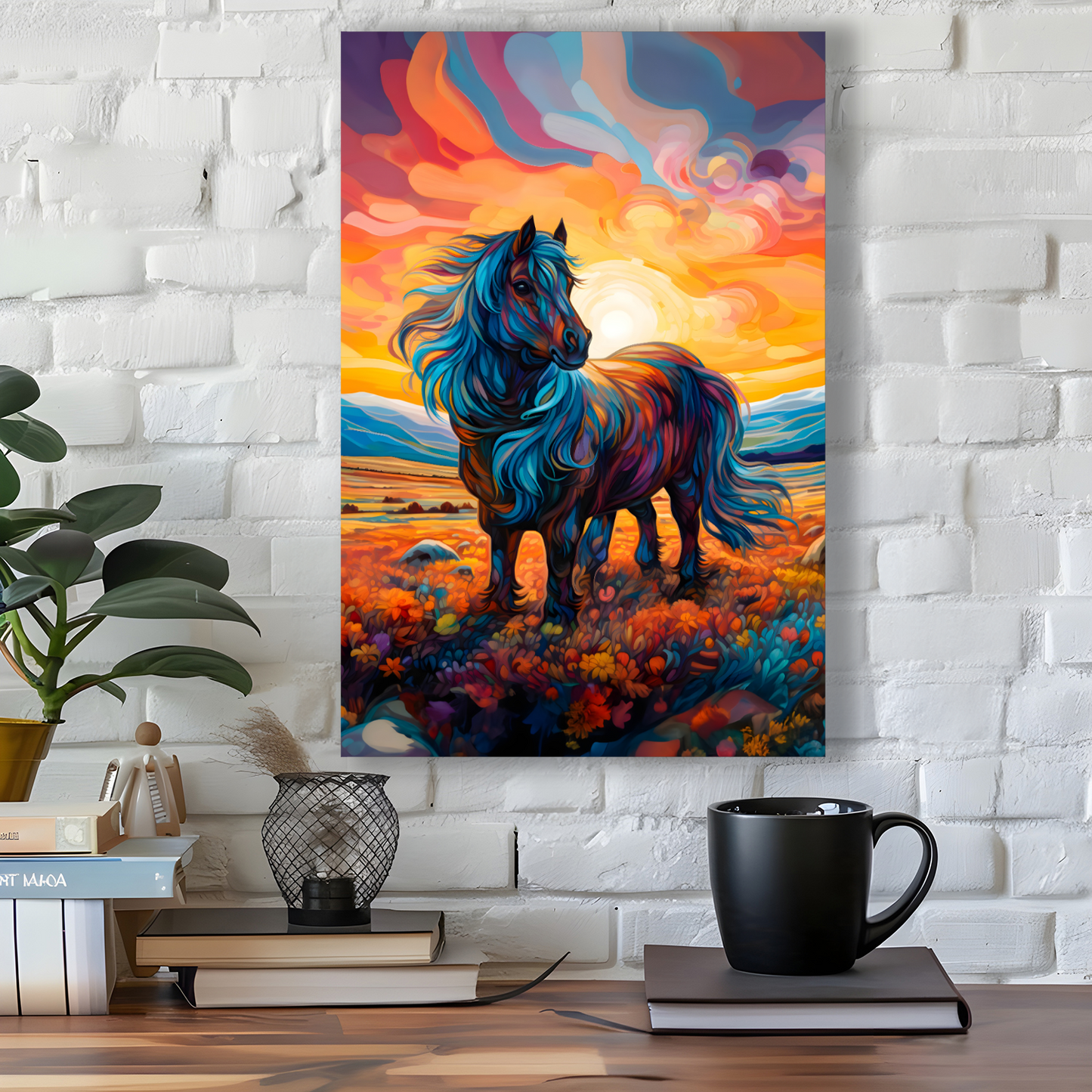 Shetland Pony Deluxe Box Portrait Canvas Print