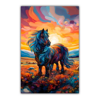 Shetland Pony Deluxe Box Portrait Canvas Print