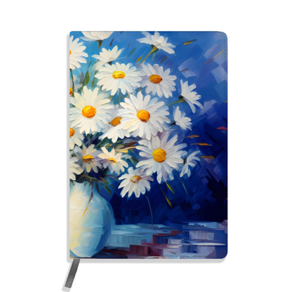 Sunlit Daisies in Blue Allover Printed Lined Journal