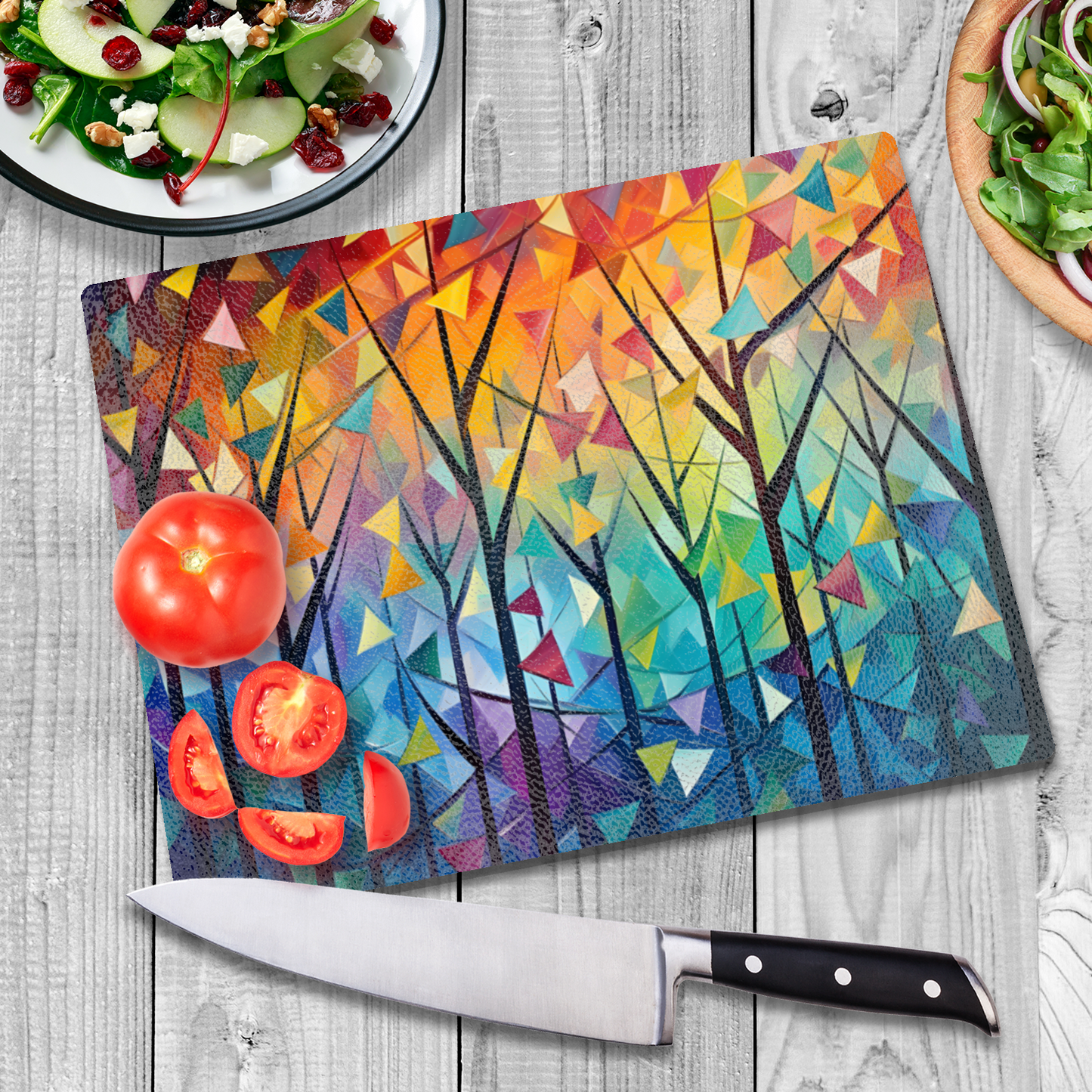 Forest Of Colour Textured Glass Chopping Boards