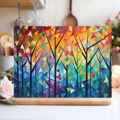 Forest Of Colour Textured Glass Chopping Boards