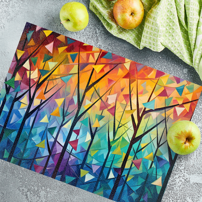 Forest Of Colour Textured Glass Chopping Boards