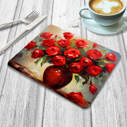 Vermilion Vitality Wooden Placemat