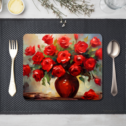 Vermilion Vitality Wooden Placemat