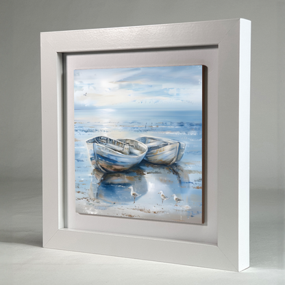 Morning Serenity Framed Ceramic Art Tile