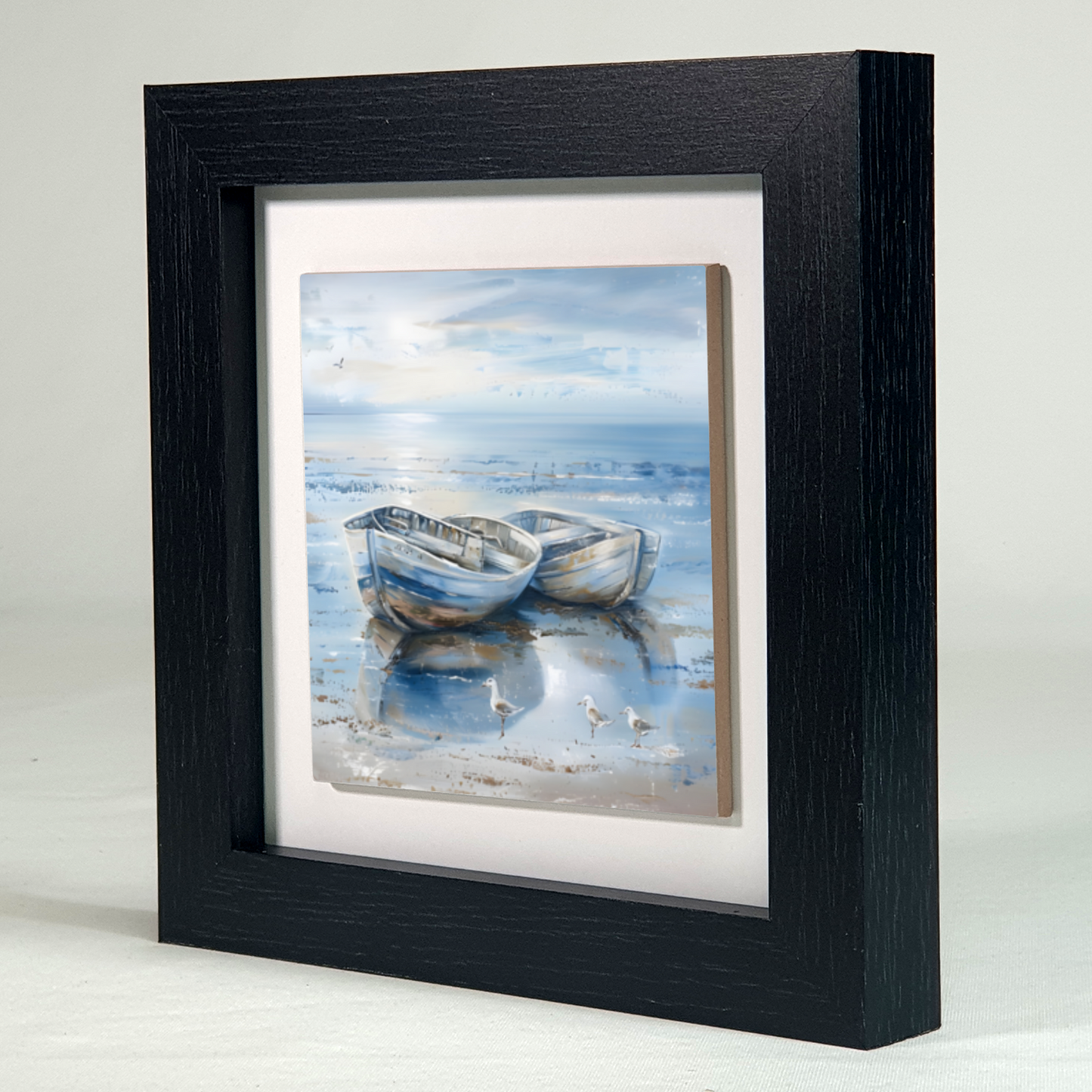 Morning Serenity Framed Ceramic Art Tile