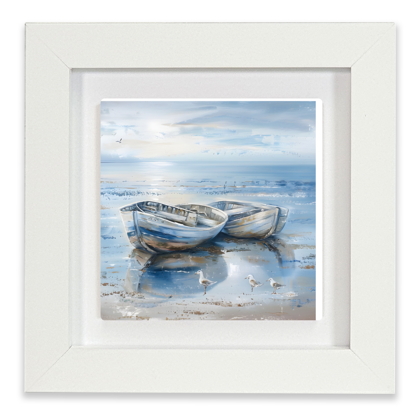 Morning Serenity Framed Ceramic Art Tile