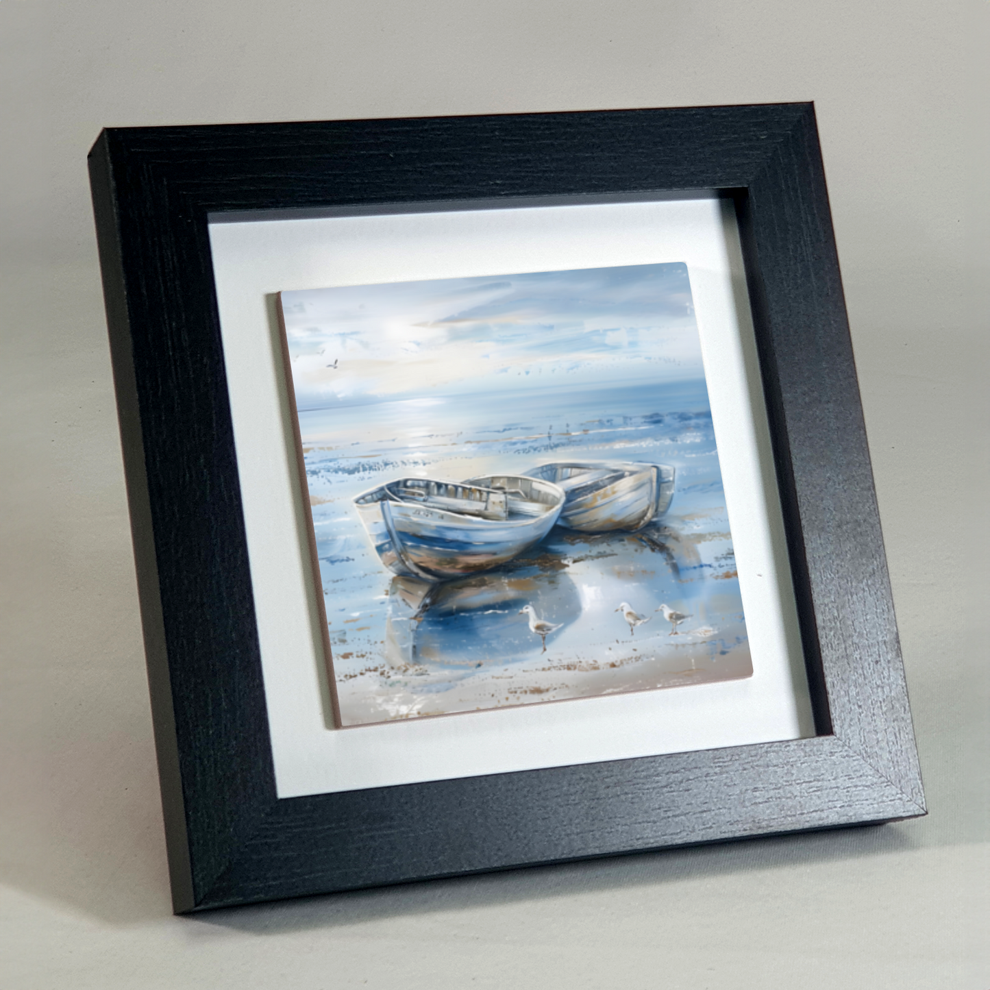 Morning Serenity Framed Ceramic Art Tile