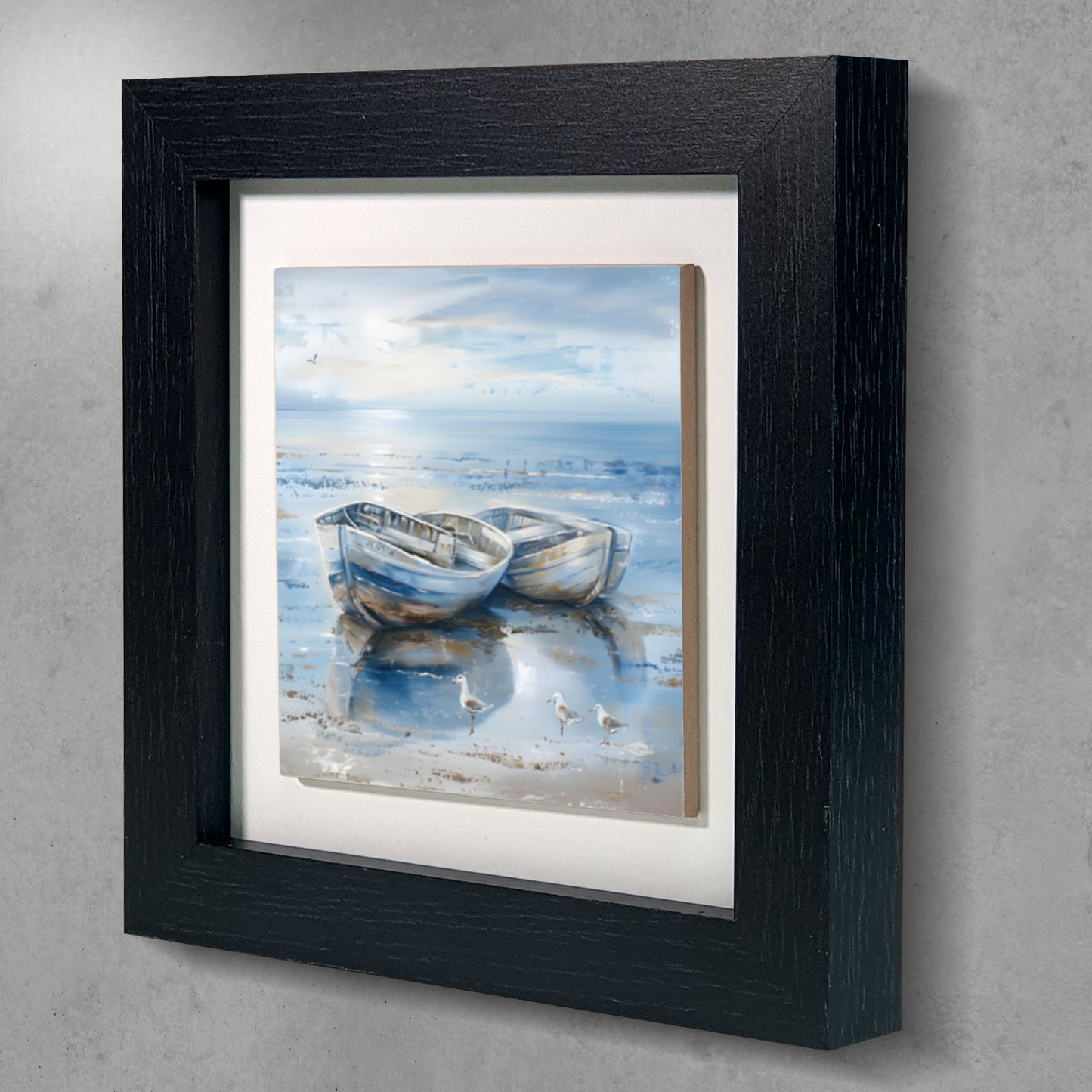 Morning Serenity Framed Ceramic Art Tile