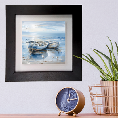 Morning Serenity Framed Ceramic Art Tile