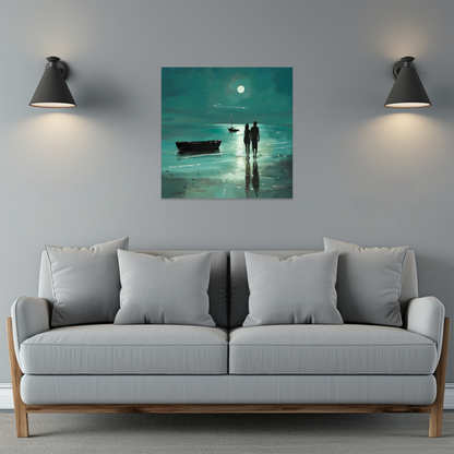 Nocturne's Reflection Premium Square Aluminum Prints