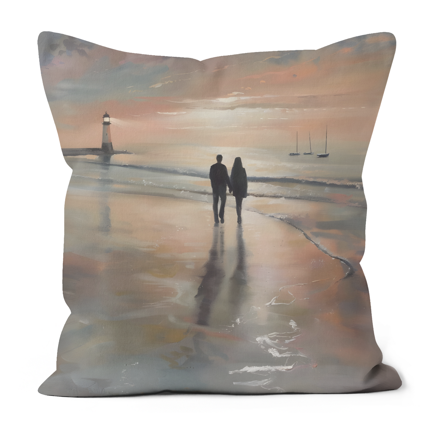 Sunset's Promise  Hand Made Poly Linen Cushions