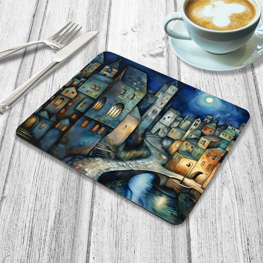 Lunar Enclave Wooden Placemat