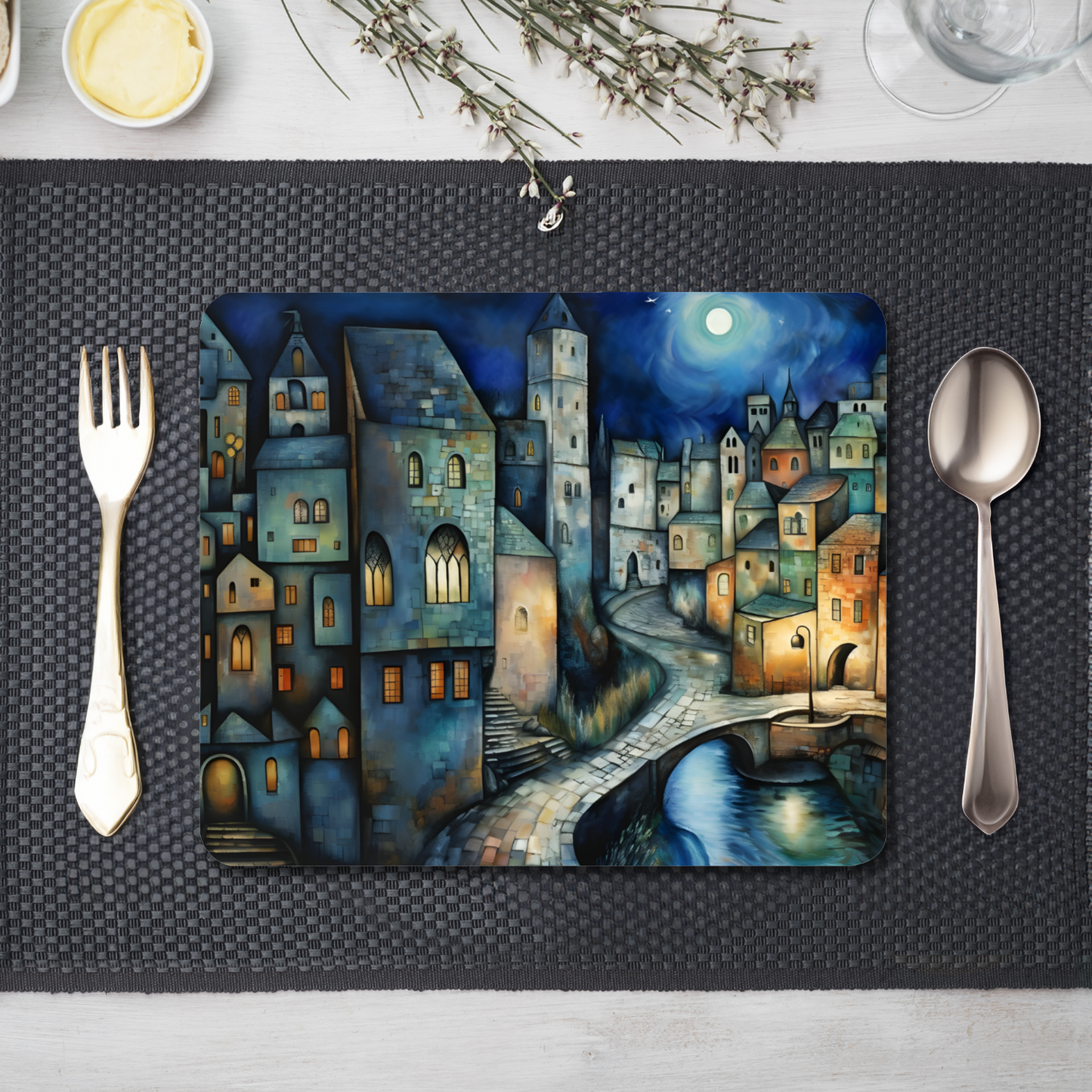 Lunar Enclave Wooden Placemat