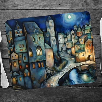 Lunar Enclave Wooden Placemat