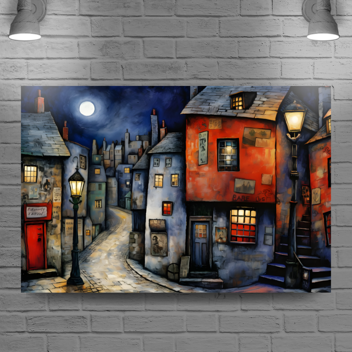 Moonlit Murmurs  Deluxe Box Landscape Canvas Prints