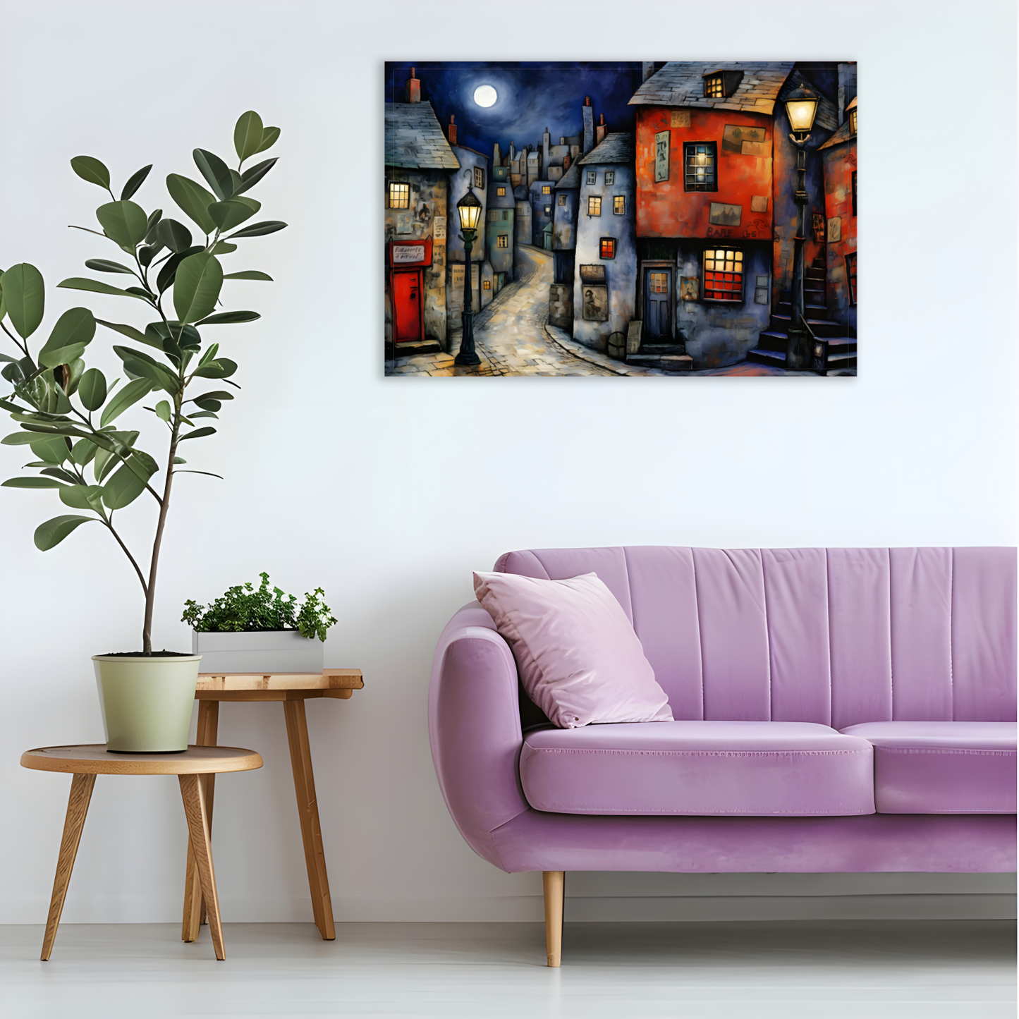 Moonlit Murmurs  Deluxe Box Landscape Canvas Prints