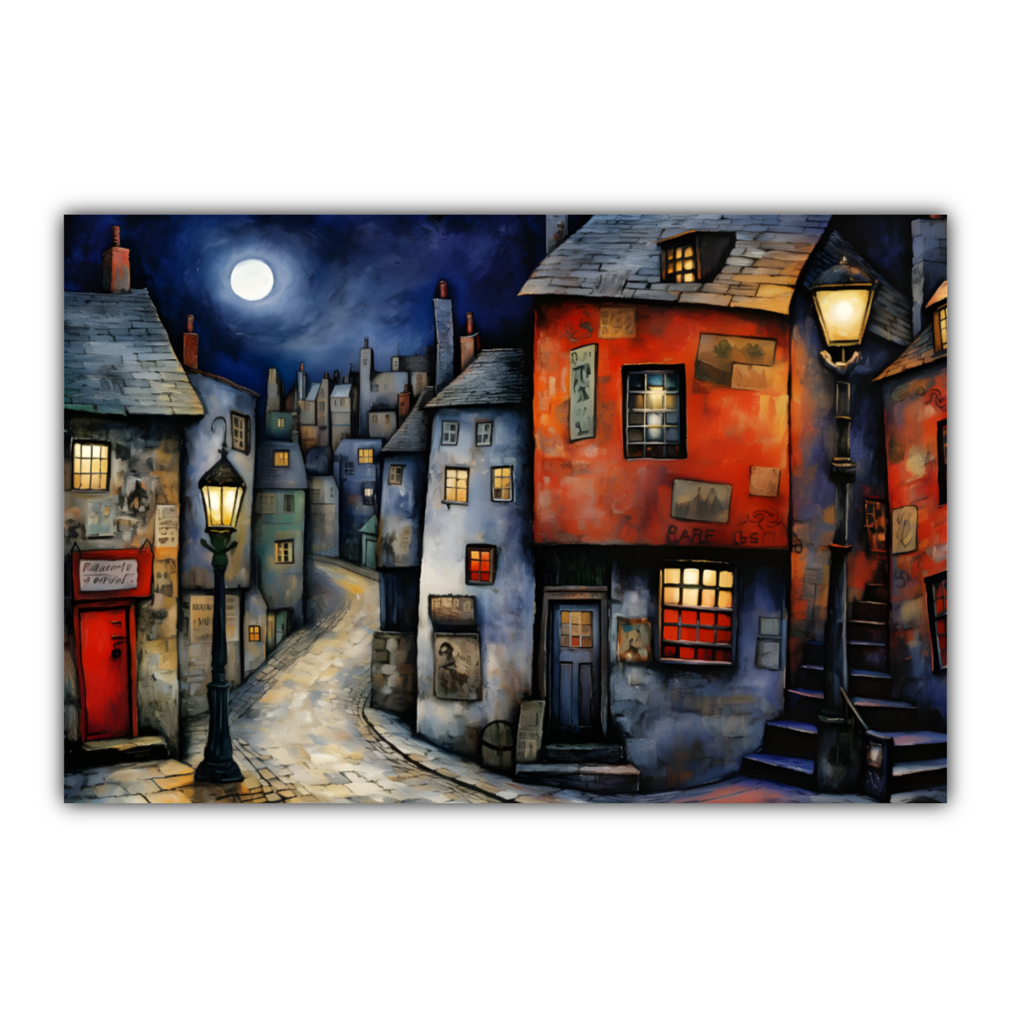 Moonlit Murmurs  Deluxe Box Landscape Canvas Prints