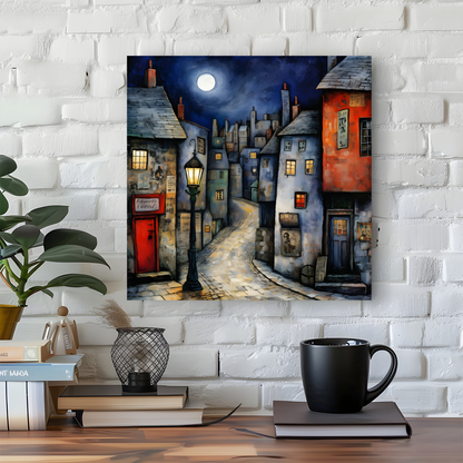 Moonlit Murmurs  Deluxe Box Square Canvas Prints