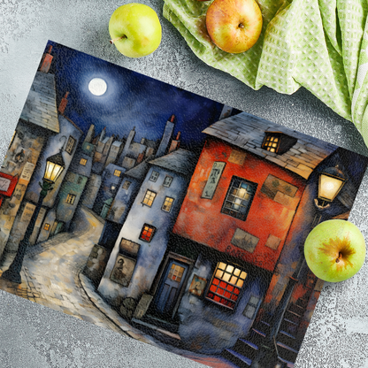 Moonlit Murmurs Textured Glass Chopping Boards