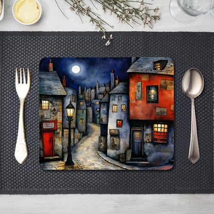 Moonlit Murmurs Wooden Placemat