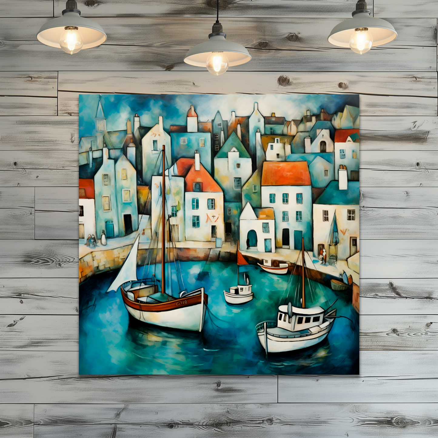 Harbour Hues Premium Square Aluminum Prints