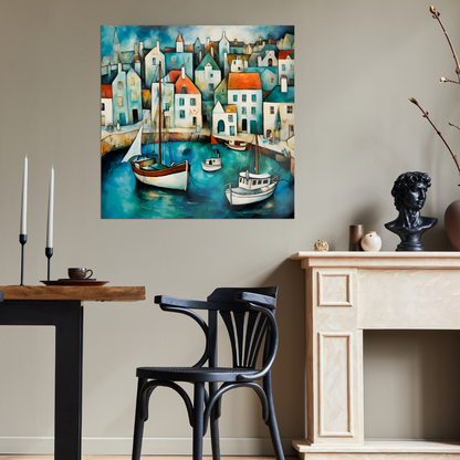 Harbour Hues Premium Square Aluminum Prints