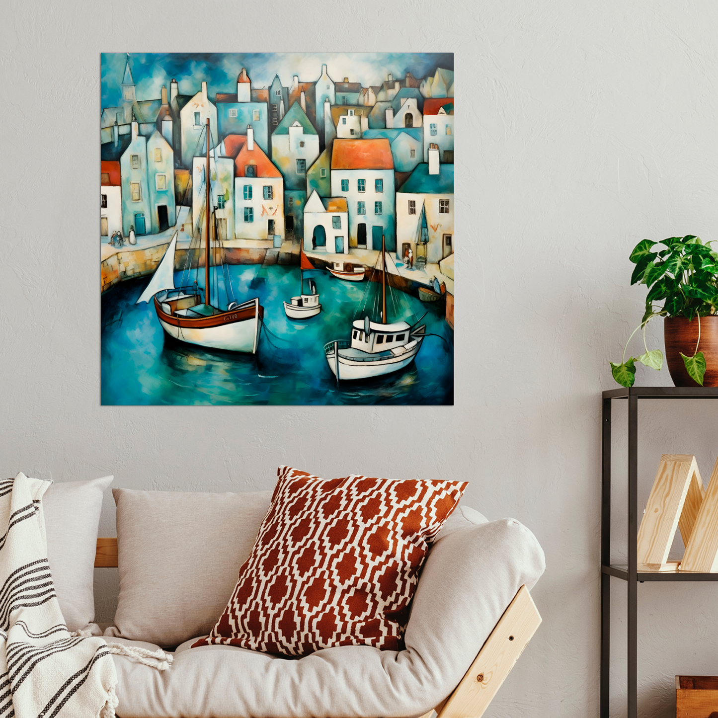 Harbour Hues Premium Square Aluminum Prints