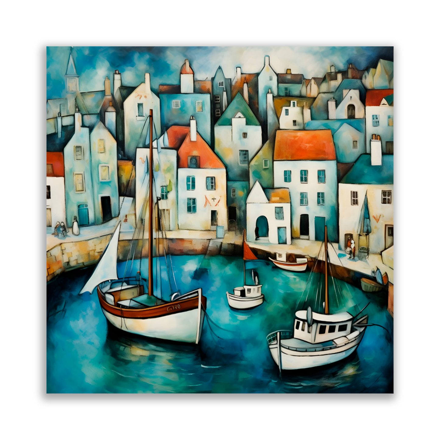 Harbour Hues Premium Square Aluminum Prints