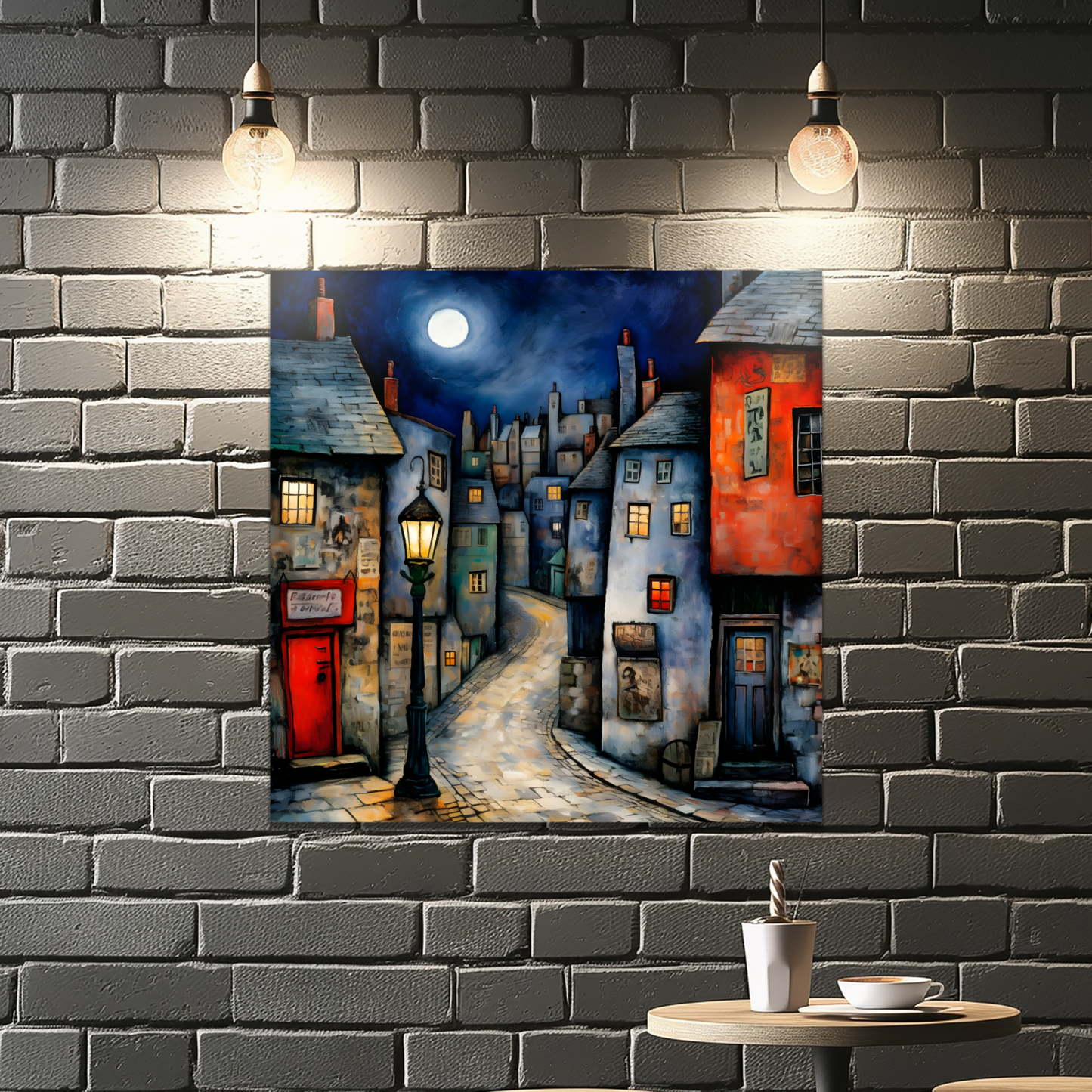 Moonlit Murmurs Premium Square Aluminum Prints