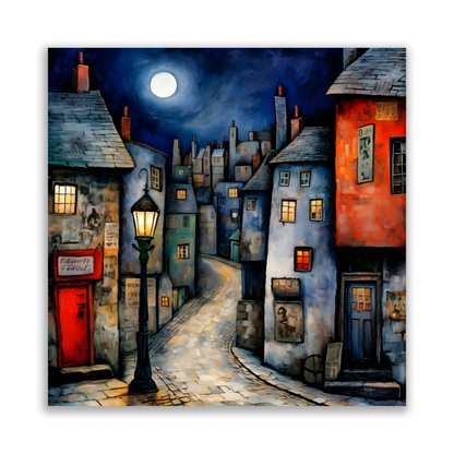 Moonlit Murmurs Premium Square Aluminum Prints