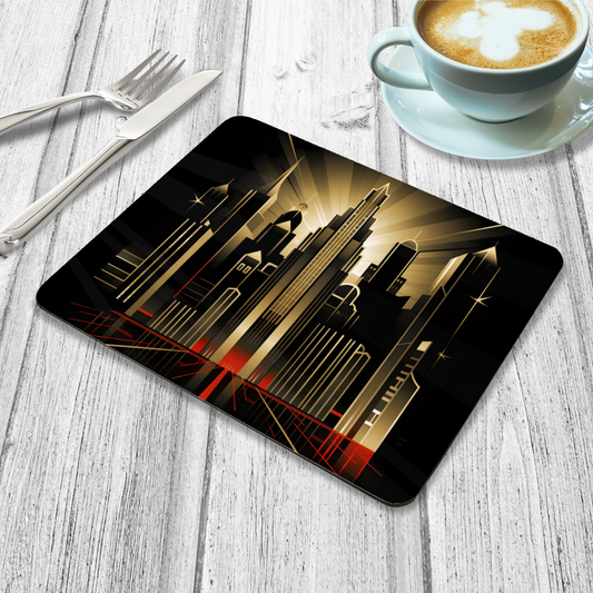 Urban Horizons Art Deco Design 1  Wooden Placemat