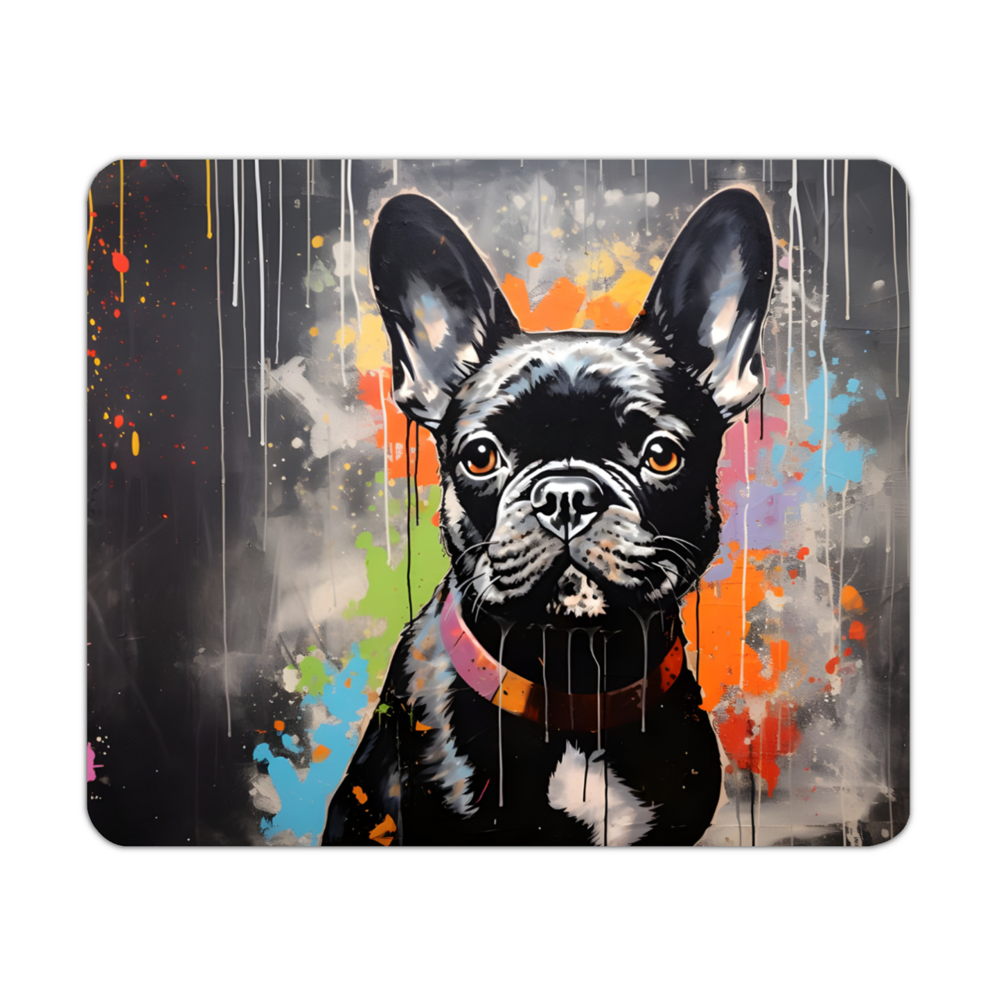 Frenchie Fizz Wooden Placemat