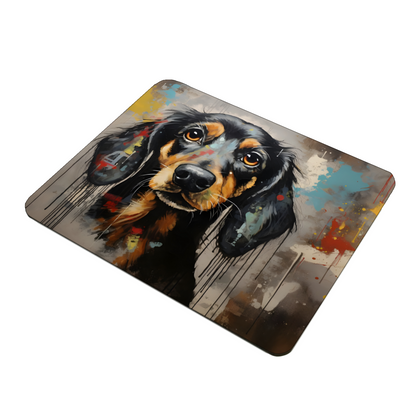 Dachshund Drip Wooden Placemat