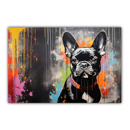 Frenchie Fizz  Deluxe Box Landscape Canvas Prints