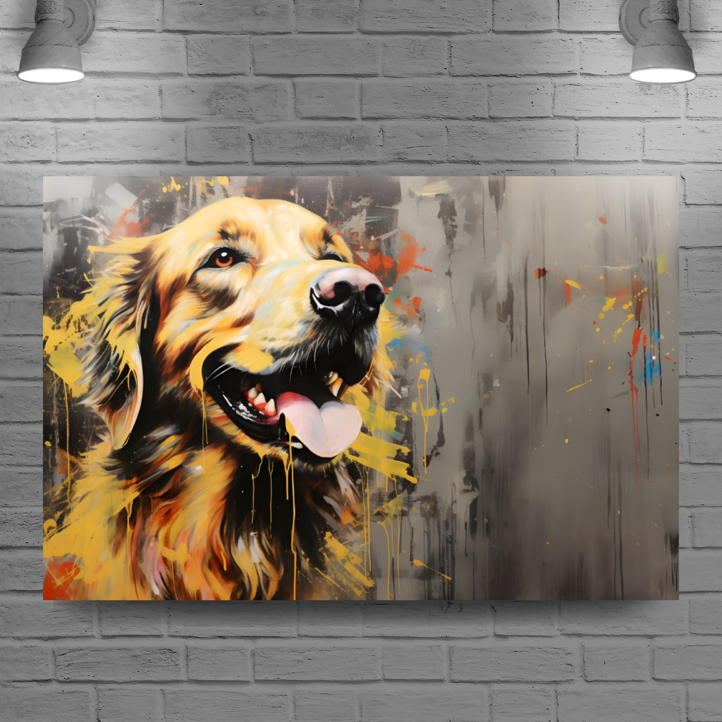 Retriever Radiance  Deluxe Box Landscape Canvas Prints