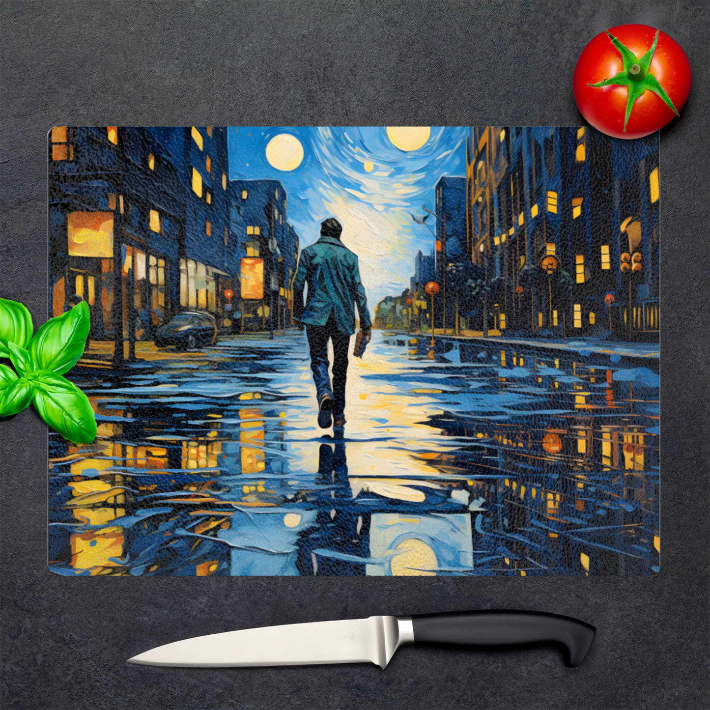 City Walker Textured Glass Chopping Boards