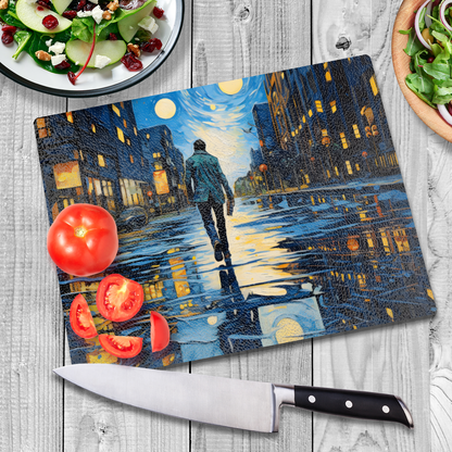 City Walker Textured Glass Chopping Boards