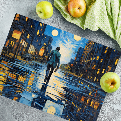 City Walker Textured Glass Chopping Boards