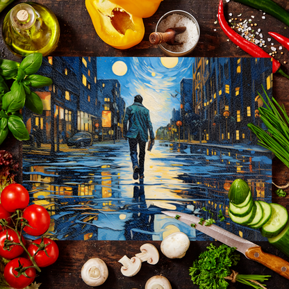 City Walker Textured Glass Chopping Boards