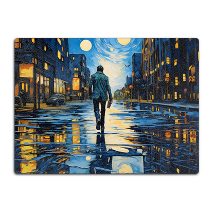 City Walker Textured Glass Chopping Boards