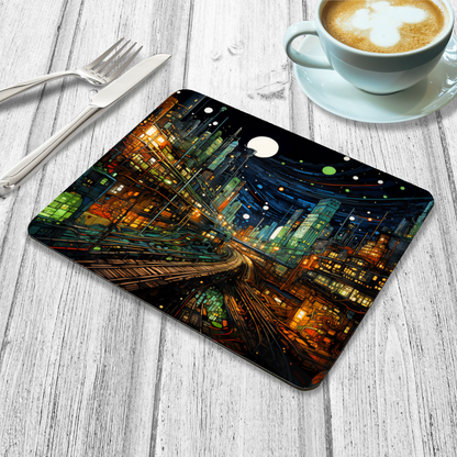 Railway Rhythms Wooden Placemat