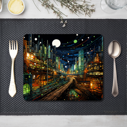 Railway Rhythms Wooden Placemat