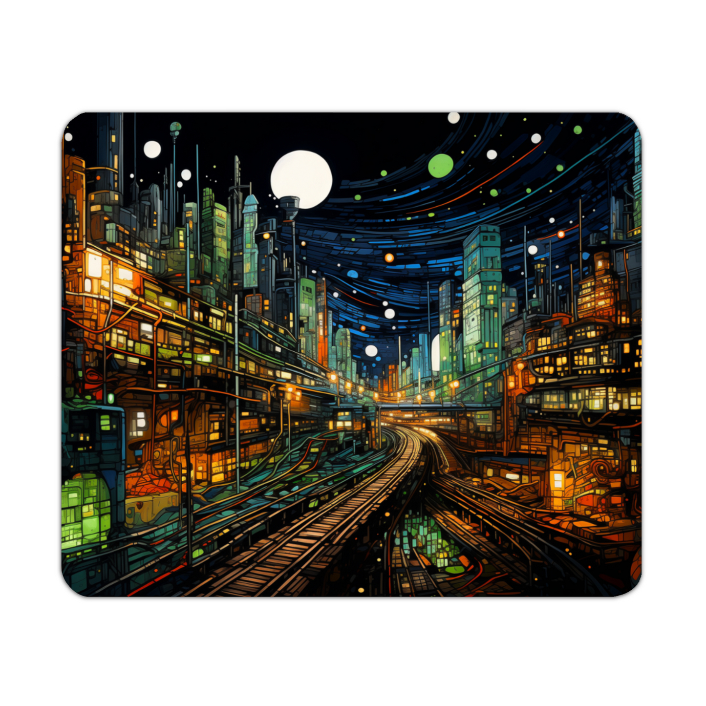 Railway Rhythms Wooden Placemat